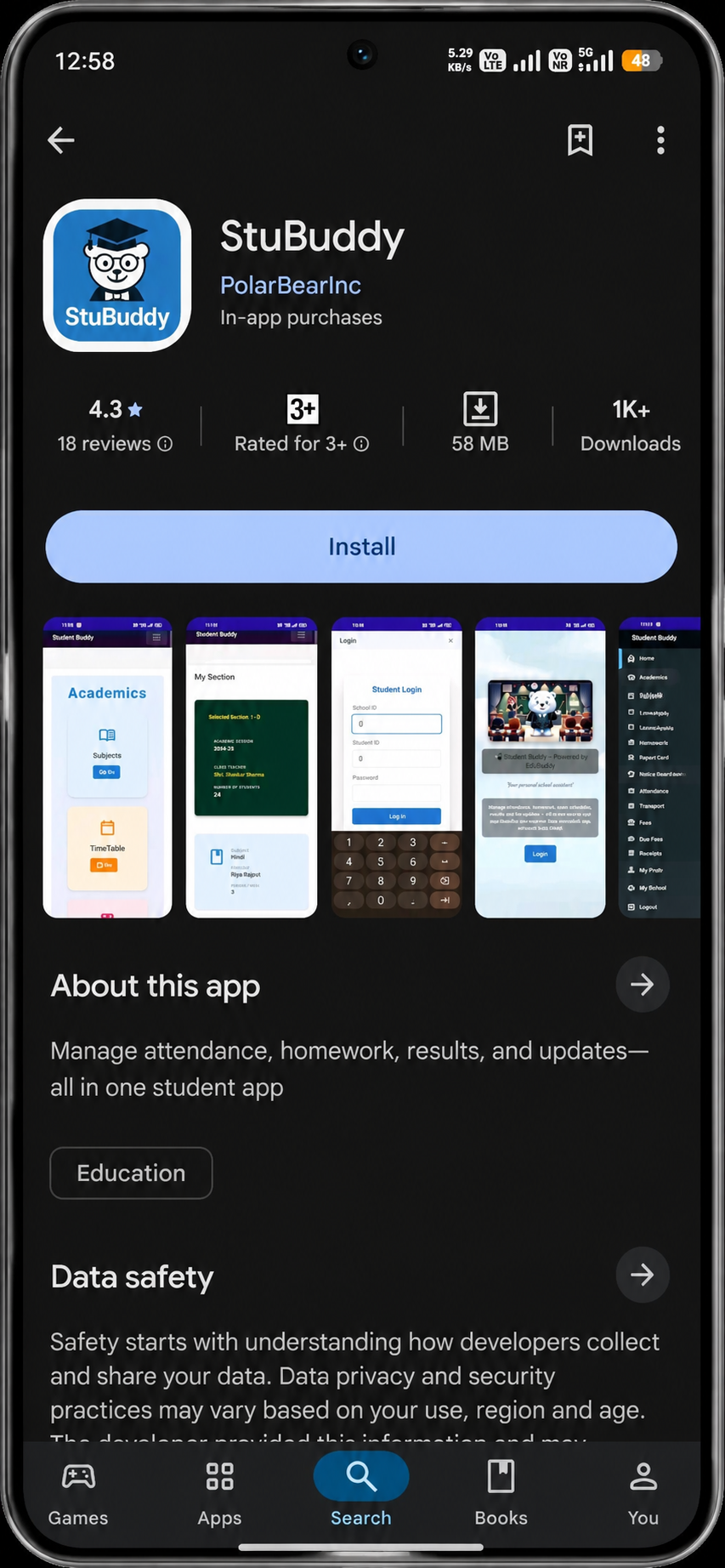 StuBuddy App Interface